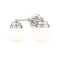 Z-Lite Vaughn Vanity, 2-Light, 7.75 In.W x 15.5 In.L x 9.5 In.H, Brushed Nickel/Matte Opal 735-2V-BN - alternate 1